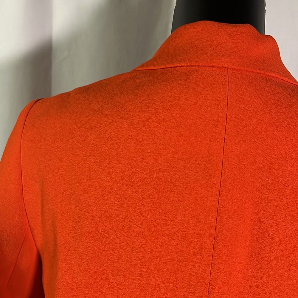NWT Anthropologie See U Soon Orange-Red Open Front Cropped Blazer - Picture 12 of 16
